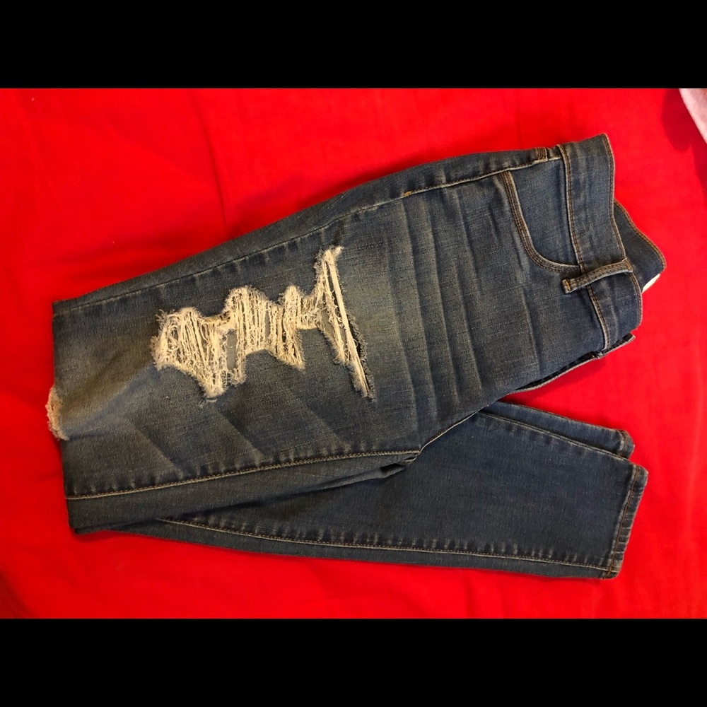 PACSUN RIPPED JEGGINS
